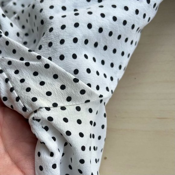 Kate spade short sleeve polka dot silk blouse - Picture 11 of 11